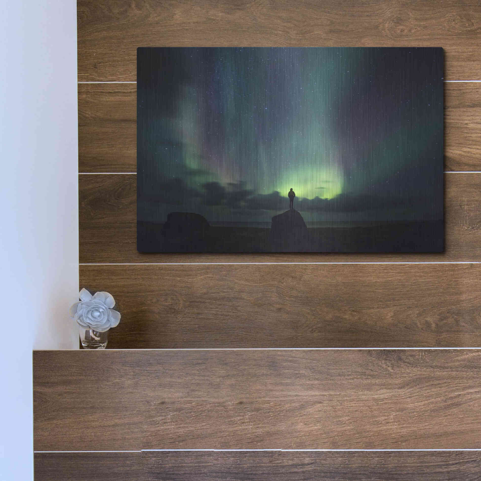 Luxe Metal Art 'Norway Lofoten Islands' by Luxe Portfolio, Metal Wall Art,16x12