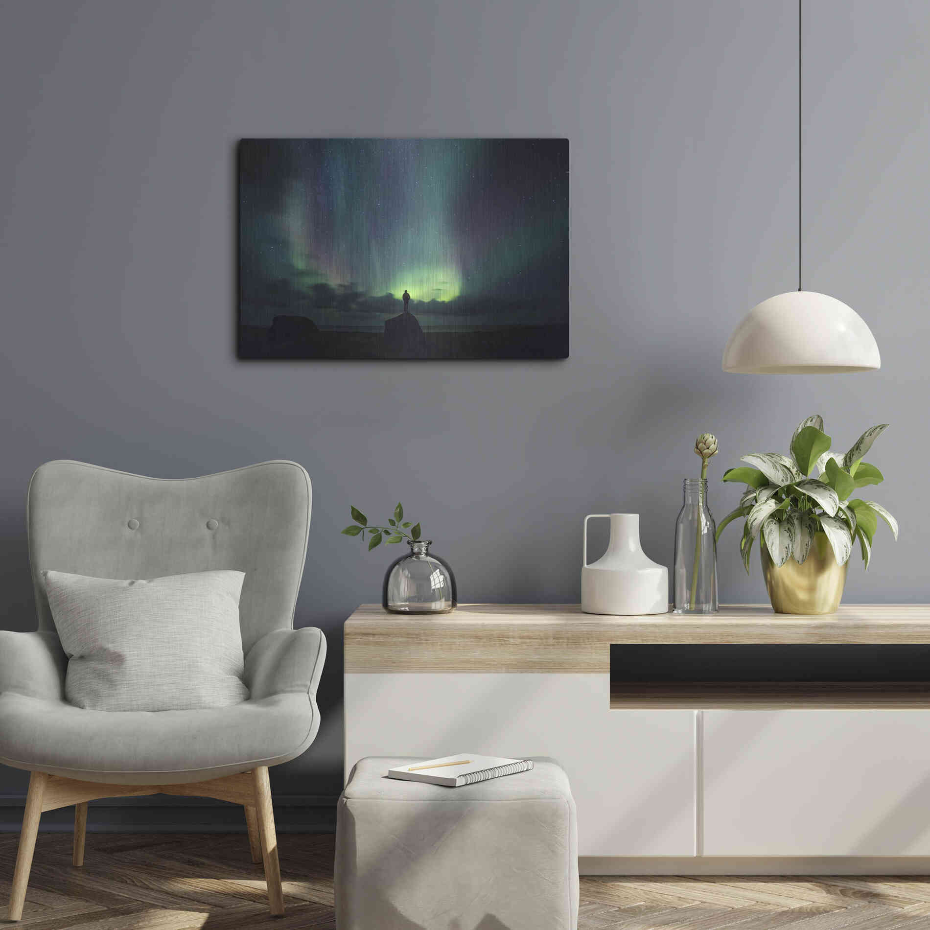 Luxe Metal Art 'Norway Lofoten Islands' by Luxe Portfolio, Metal Wall Art,24x16