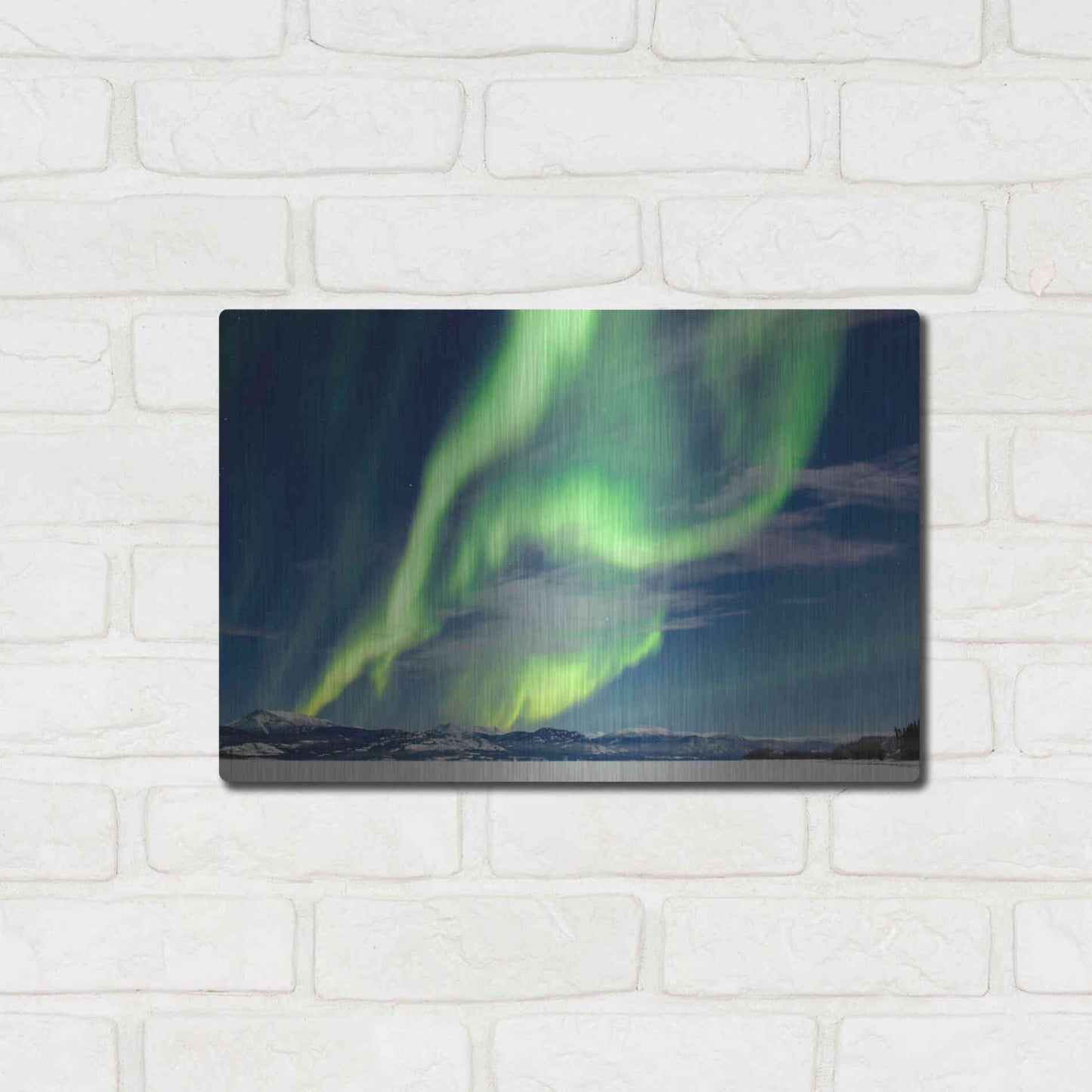 Luxe Metal Art 'Spectacular Aurora Borealis Northern Lights' by Luxe Portfolio, Metal Wall Art,16x12