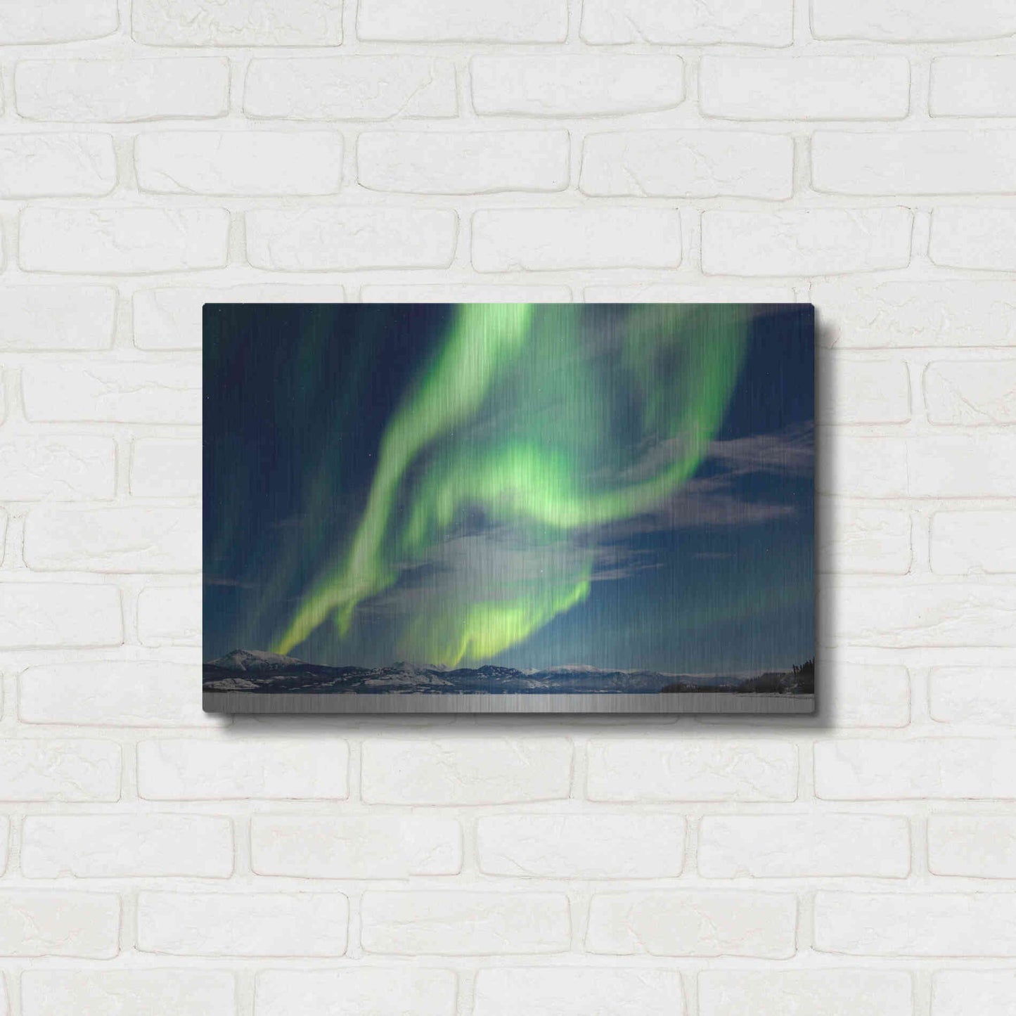 Luxe Metal Art 'Spectacular Aurora Borealis Northern Lights' by Luxe Portfolio, Metal Wall Art,24x16