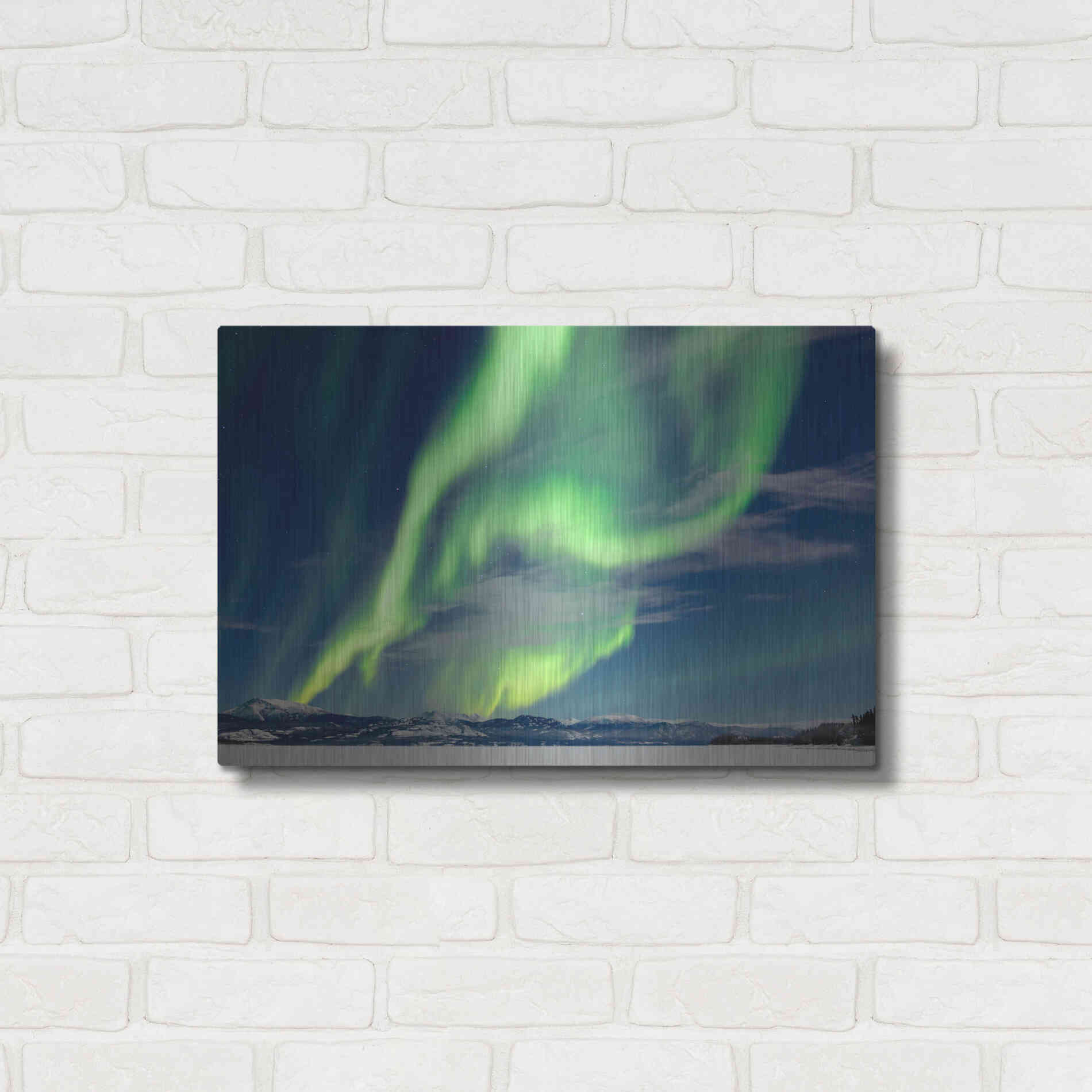 Luxe Metal Art 'Spectacular Aurora Borealis Northern Lights' by Luxe Portfolio, Metal Wall Art,24x16