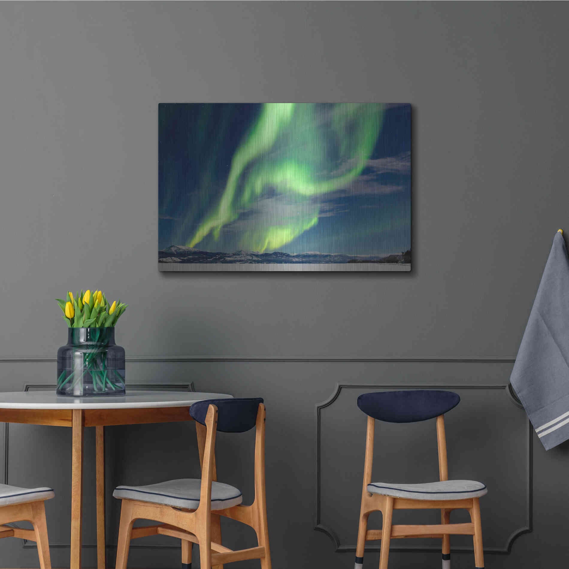 Luxe Metal Art 'Spectacular Aurora Borealis Northern Lights' by Luxe Portfolio, Metal Wall Art,36x24