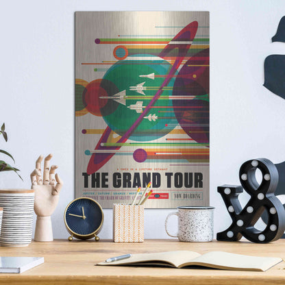 Luxe Metal Art 'Visions of the Future: The Grand Tour,' Metal Wall Art,12x16