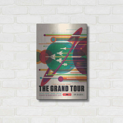 Luxe Metal Art 'Visions of the Future: The Grand Tour,' Metal Wall Art,16x24