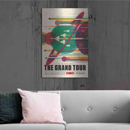 Luxe Metal Art 'Visions of the Future: The Grand Tour,' Metal Wall Art,24x36