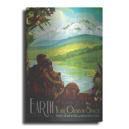 Luxe Metal Art 'Visions of the Future: Earth,' Metal Wall Art