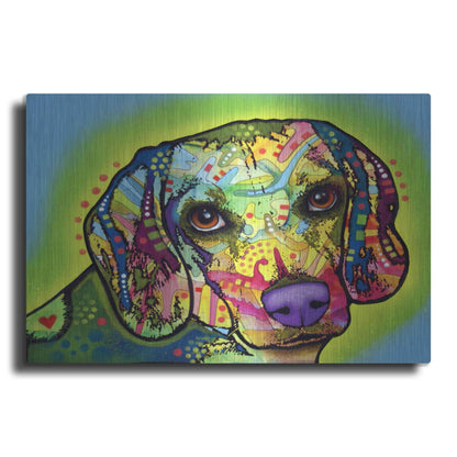 Luxe Metal Art 'Beagle' by Dean Russo, Metal Wall Art