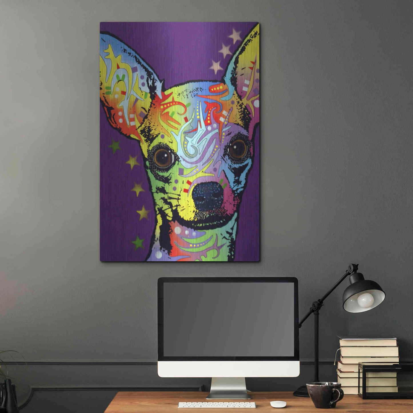 Luxe Metal Art 'Chihuahua Ii' by Dean Russo, Metal Wall Art,24x36