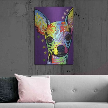 Luxe Metal Art 'Chihuahua Ii' by Dean Russo, Metal Wall Art,24x36