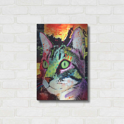 Luxe Metal Art 'Curiosity Cat' by Dean Russo, Metal Wall Art,16x24