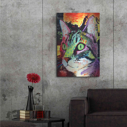 Luxe Metal Art 'Curiosity Cat' by Dean Russo, Metal Wall Art,24x36