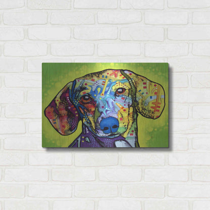 Luxe Metal Art 'Dachshund' by Dean Russo, Metal Wall Art,24x16