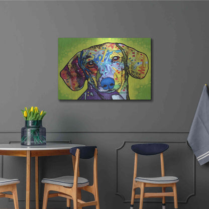 Luxe Metal Art 'Dachshund' by Dean Russo, Metal Wall Art,36x24