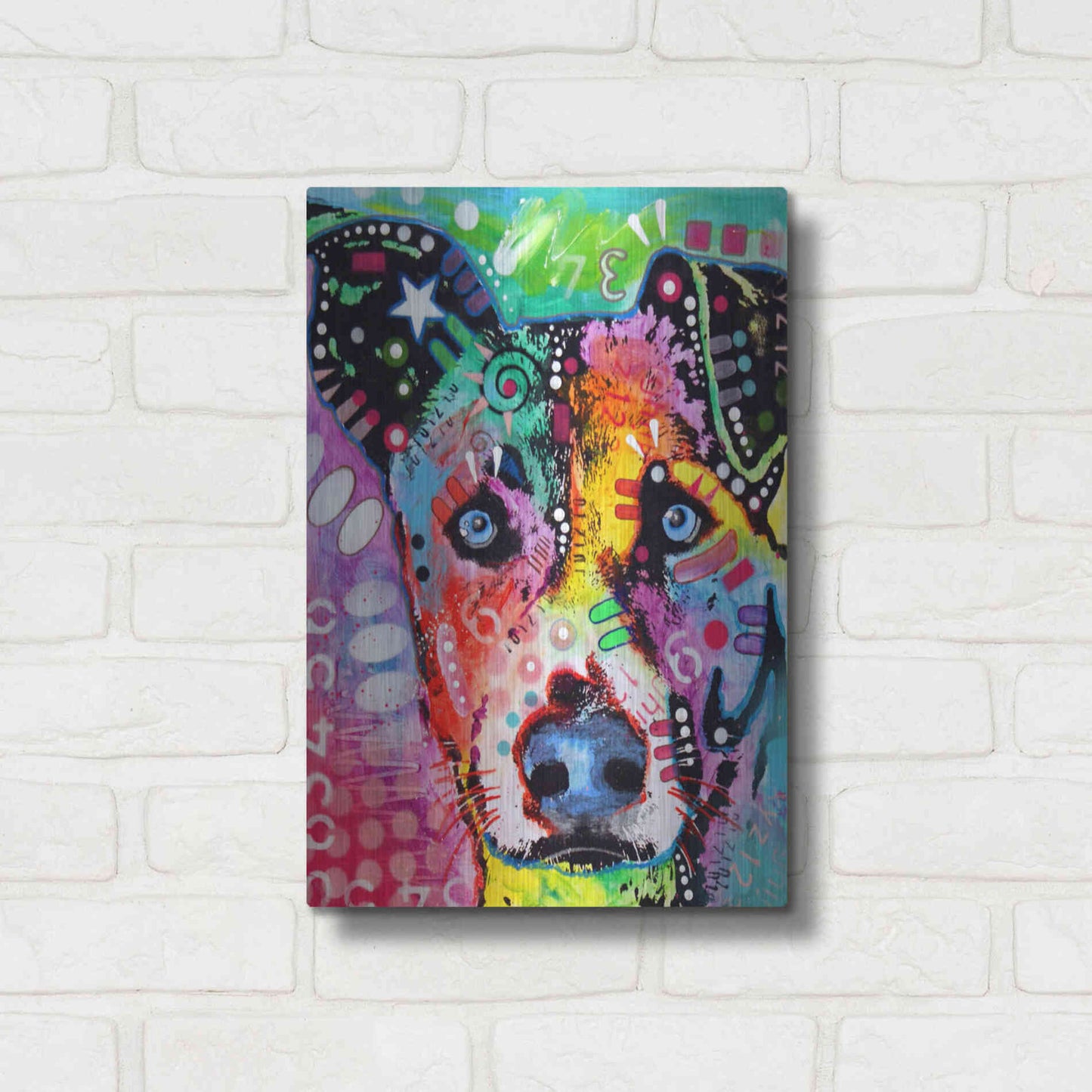 Luxe Metal Art 'Flipped' by Dean Russo, Metal Wall Art,12x16