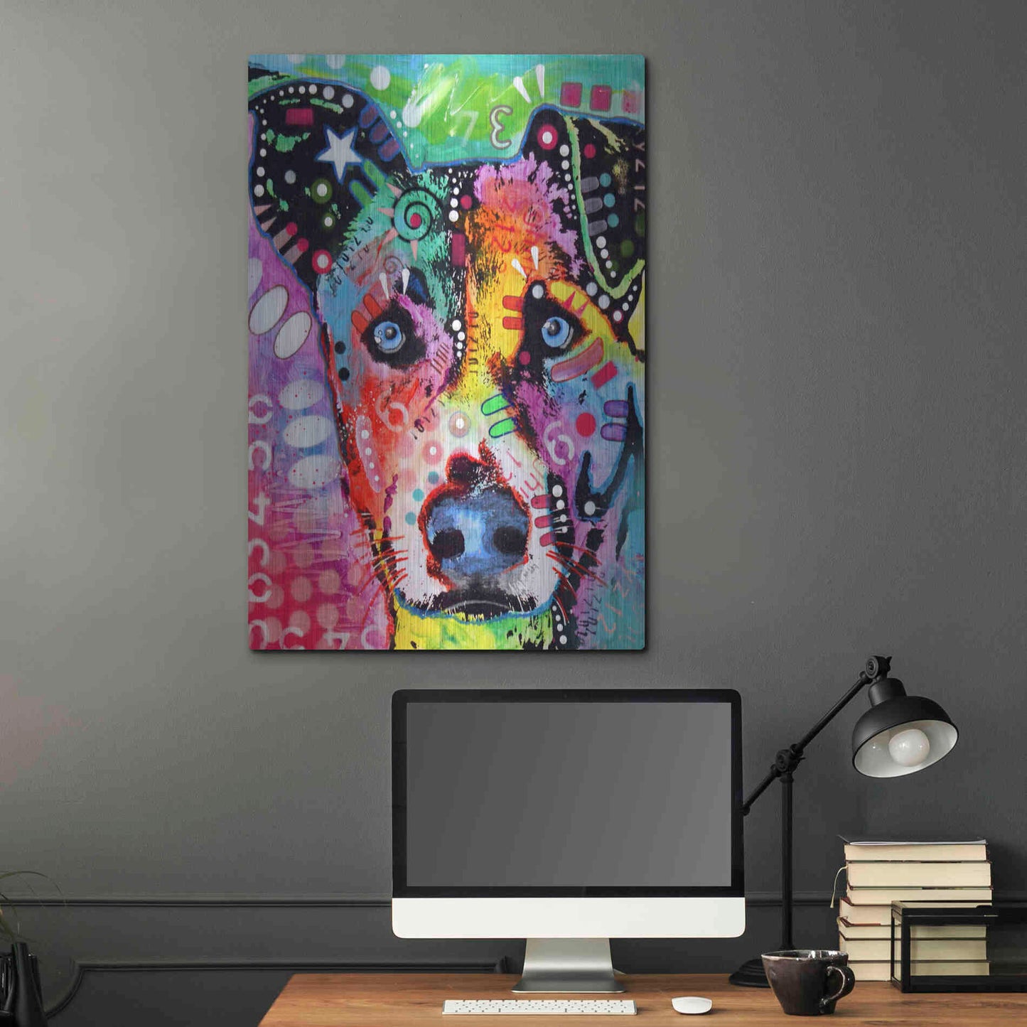 Luxe Metal Art 'Flipped' by Dean Russo, Metal Wall Art,24x36