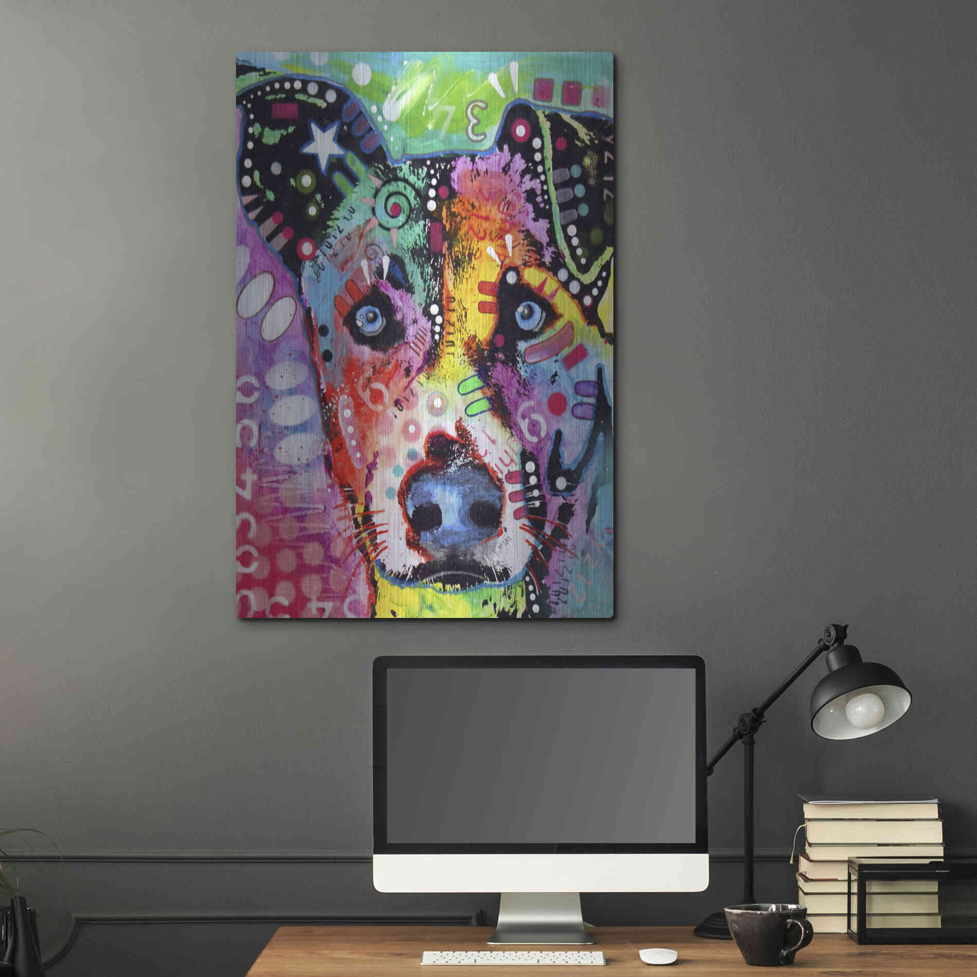 Luxe Metal Art 'Flipped' by Dean Russo, Metal Wall Art,24x36