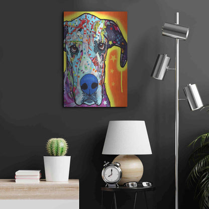 Luxe Metal Art 'Great Dane' by Dean Russo, Metal Wall Art,16x24