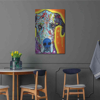 Luxe Metal Art 'Great Dane' by Dean Russo, Metal Wall Art,24x36