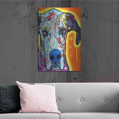 Luxe Metal Art 'Great Dane' by Dean Russo, Metal Wall Art,24x36