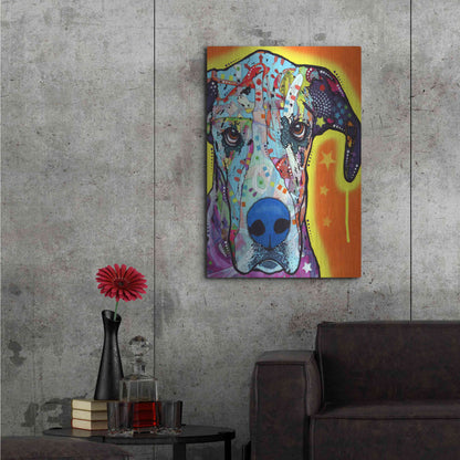 Luxe Metal Art 'Great Dane' by Dean Russo, Metal Wall Art,24x36