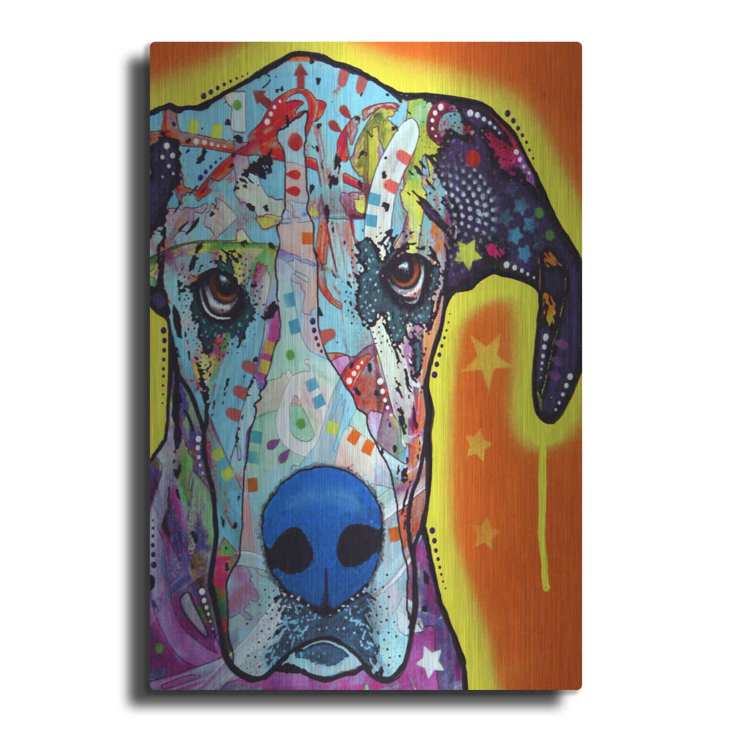 Luxe Metal Art 'Great Dane' by Dean Russo, Metal Wall Art