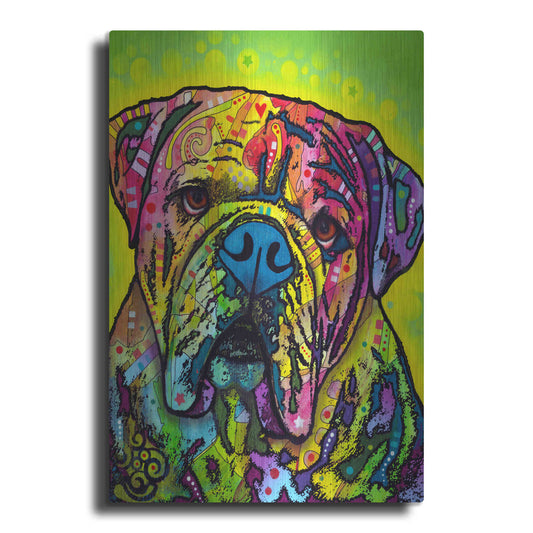 Luxe Metal Art 'Hey Bulldog' by Dean Russo, Metal Wall Art