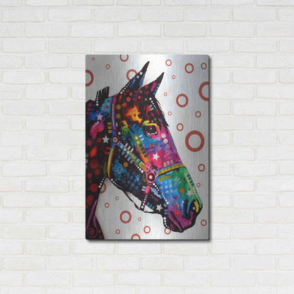 Luxe Metal Art 'Horse 1' by Dean Russo, Metal Wall Art,24x36