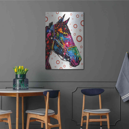 Luxe Metal Art 'Horse 1' by Dean Russo, Metal Wall Art,24x36