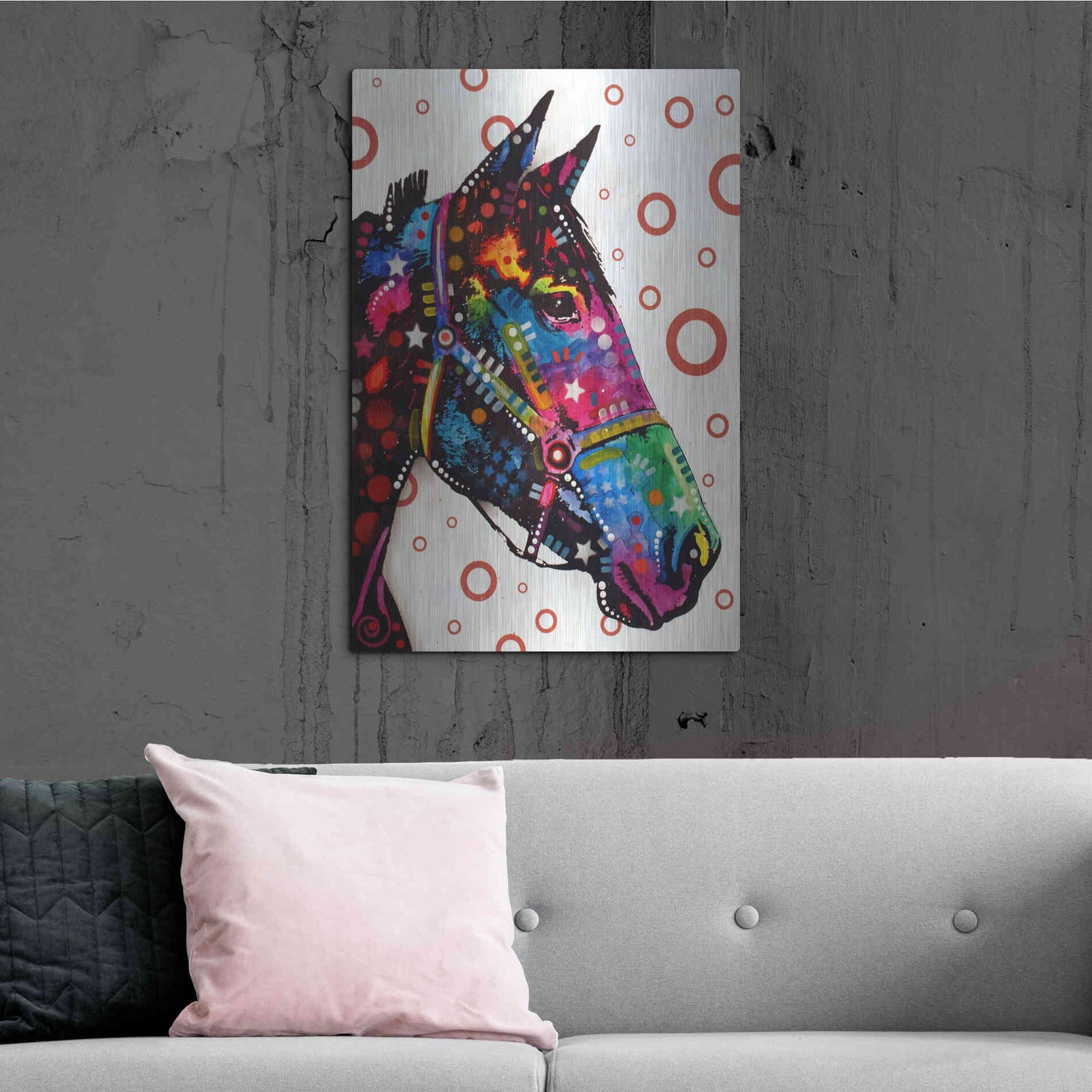 Luxe Metal Art 'Horse 1' by Dean Russo, Metal Wall Art,24x36