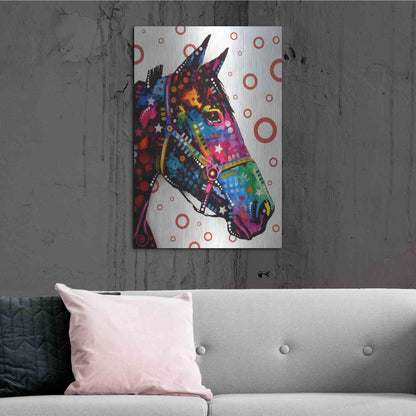 Luxe Metal Art 'Horse 1' by Dean Russo, Metal Wall Art,24x36