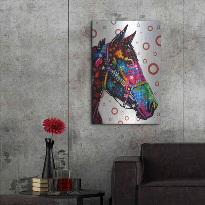 Luxe Metal Art 'Horse 1' by Dean Russo, Metal Wall Art,24x36