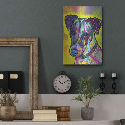 Luxe Metal Art 'Jack Russell' by Dean Russo, Metal Wall Art,12x16