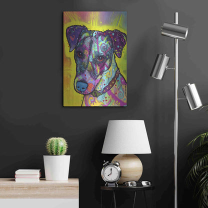 Luxe Metal Art 'Jack Russell' by Dean Russo, Metal Wall Art,16x24