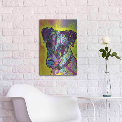 Luxe Metal Art 'Jack Russell' by Dean Russo, Metal Wall Art,16x24