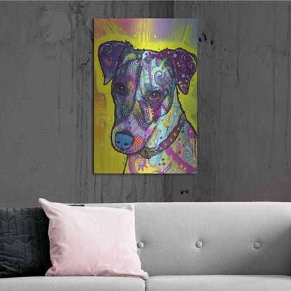 Luxe Metal Art 'Jack Russell' by Dean Russo, Metal Wall Art,24x36