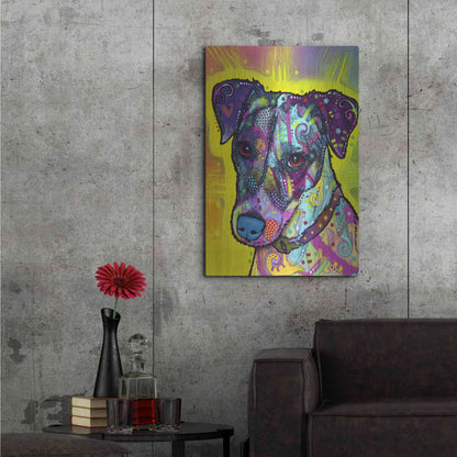 Luxe Metal Art 'Jack Russell' by Dean Russo, Metal Wall Art,24x36