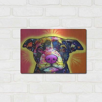 Luxe Metal Art 'Love A Bull' by Dean Russo, Metal Wall Art,16x12