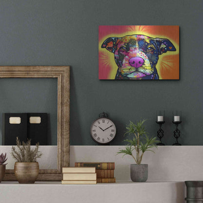 Luxe Metal Art 'Love A Bull' by Dean Russo, Metal Wall Art,16x12