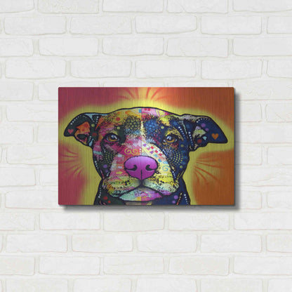 Luxe Metal Art 'Love A Bull' by Dean Russo, Metal Wall Art,24x16