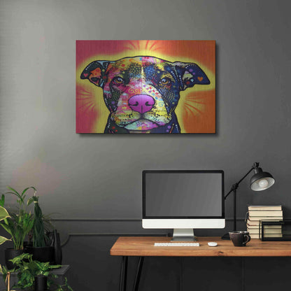 Luxe Metal Art 'Love A Bull' by Dean Russo, Metal Wall Art,36x24