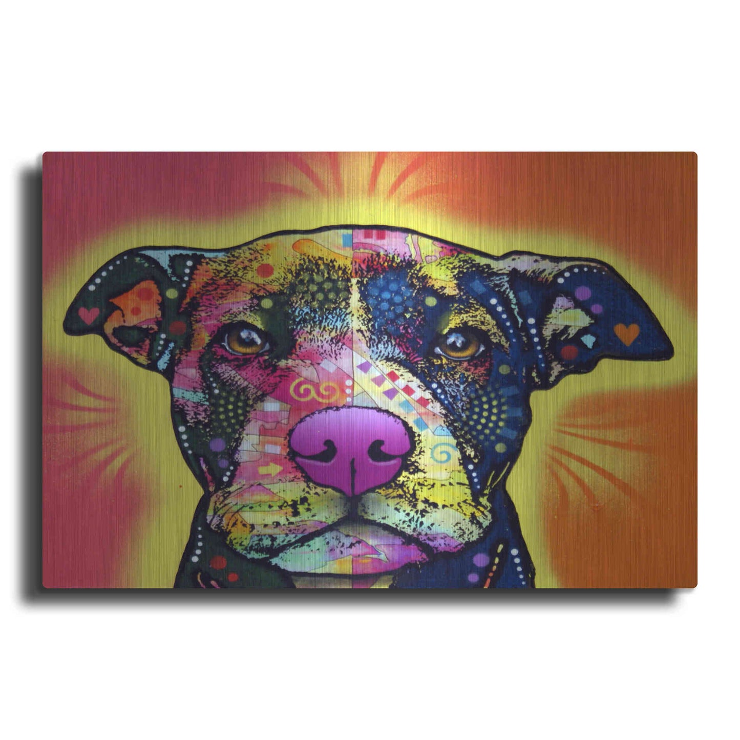 Luxe Metal Art 'Love A Bull' by Dean Russo, Metal Wall Art