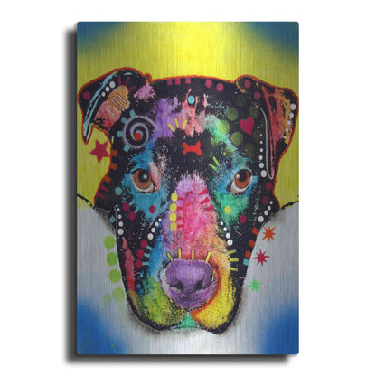 Luxe Metal Art 'Otter Pitbull' by Dean Russo, Metal Wall Art