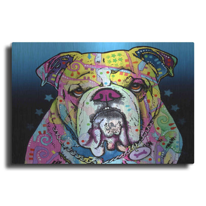 Luxe Metal Art 'The Bulldog' by Dean Russo, Metal Wall Art