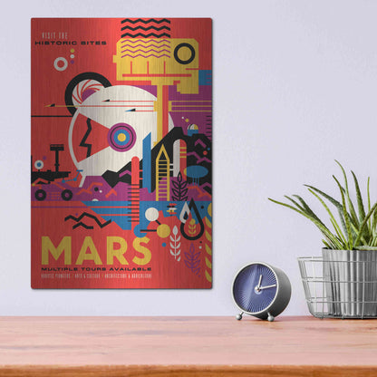 Luxe Metal Art 'Visions of the Future: Mars,' Metal Wall Art,12x16