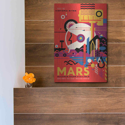 Luxe Metal Art 'Visions of the Future: Mars,' Metal Wall Art,12x16