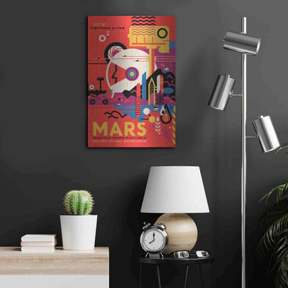 Luxe Metal Art 'Visions of the Future: Mars,' Metal Wall Art,16x24