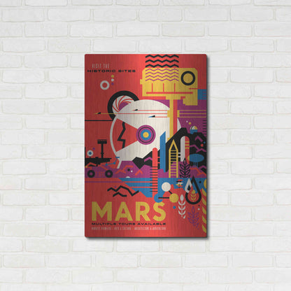 Luxe Metal Art 'Visions of the Future: Mars,' Metal Wall Art,24x36