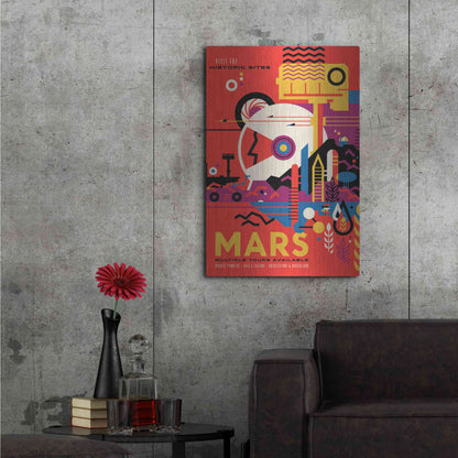 Luxe Metal Art 'Visions of the Future: Mars,' Metal Wall Art,24x36