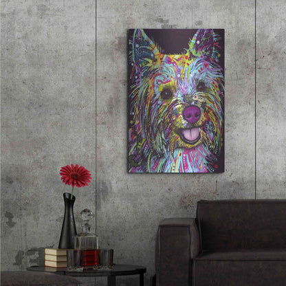 Luxe Metal Art 'Yorkie 1' by Dean Russo, Metal Wall Art,24x36