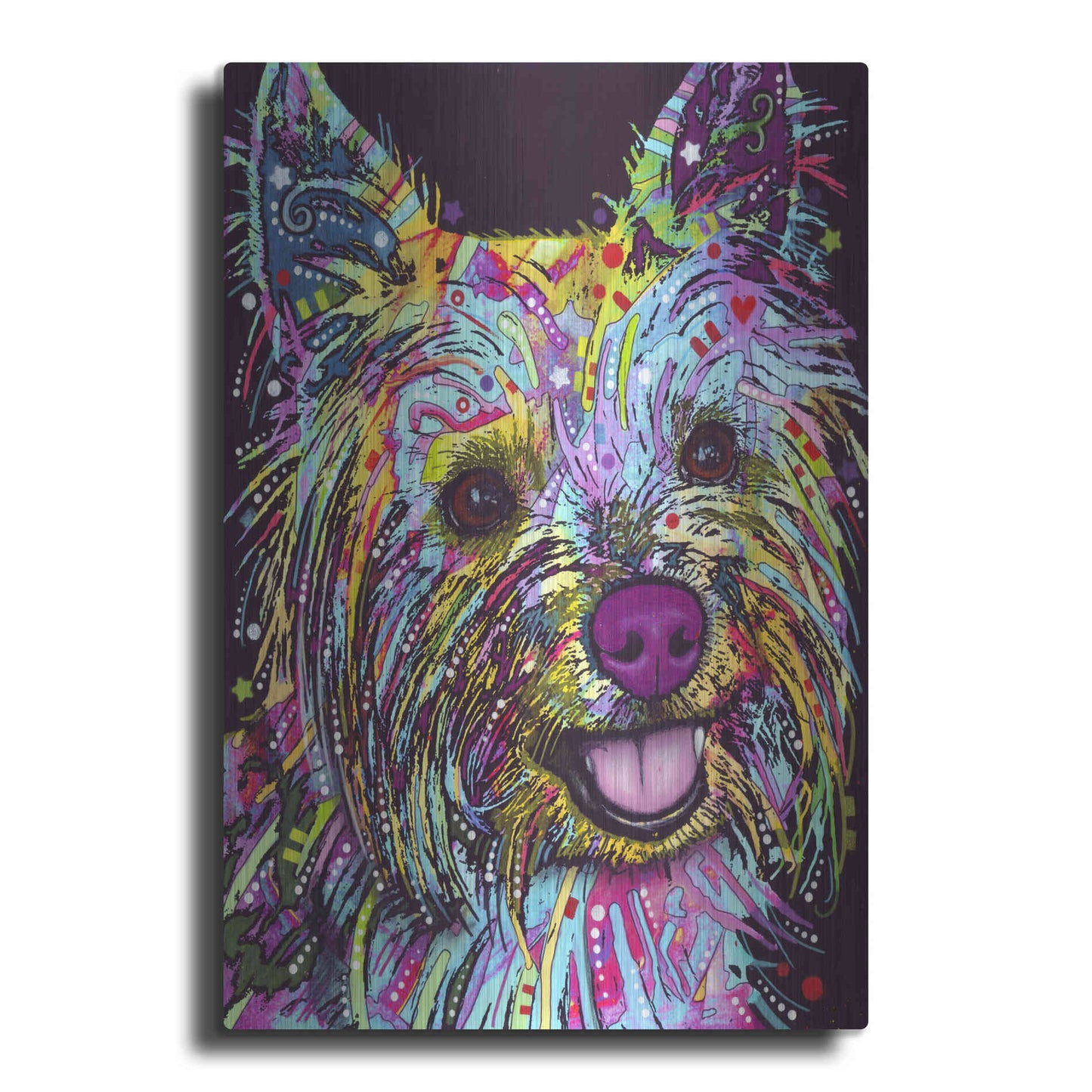 Luxe Metal Art 'Yorkie 1' by Dean Russo, Metal Wall Art